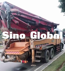 Caminhão usado crescimento da bomba concreta 46m/4 certificado do CE da tubulação da seção 125mm