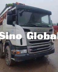 Caminhão de Zoomlion 63M Used Concrete Pump com o chassi de Scania com modelo 2013