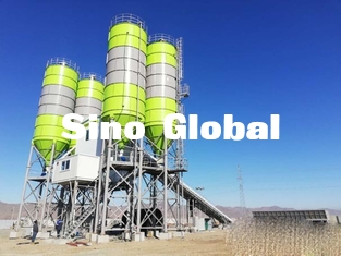 Planta de tratamento por lotes do tipo HZS60P de Zoomlion com poder instalado 100KW