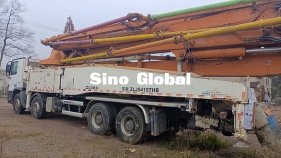 Caminhão de Zoomlion 63M Used Concrete Pump com o chassi de Scania com modelo 2013
