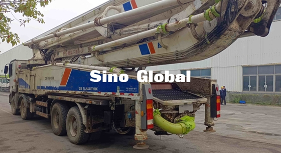 Zoomlion usado modela o caminhão da bomba concreta de 2013 56m com Mercedes Benz Chassis