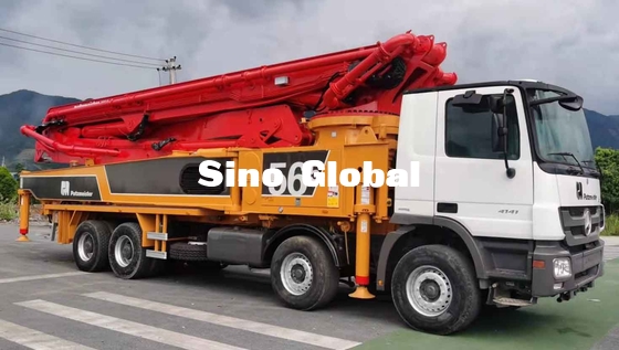 Caminhão diesel ³ usado /H da bomba concreta M56-5 148M de Putzmeister com 5 seções