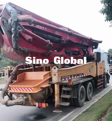 Caminhão usado crescimento da bomba concreta 46m/4 certificado do CE da tubulação da seção 125mm