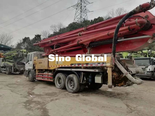 Caminhão usado da bomba concreta de Sany 46 medidores com 24,8 toneladas de capacidade