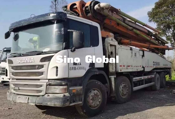 Zoomlion usou o caminhão concreto da bomba do crescimento 56 medidores com modelo de Scania