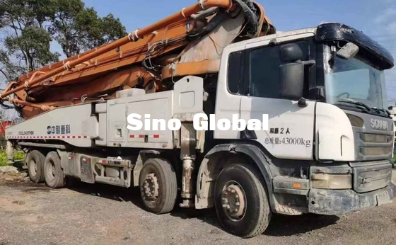 Zoomlion usou o caminhão concreto da bomba do crescimento 56 medidores com modelo de Scania