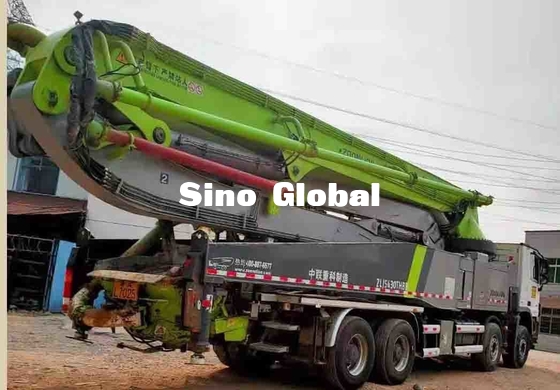 Zoomlion usou o caminhão da bomba concreta, crescimento concreto usado transporta 52 medidores 300KW