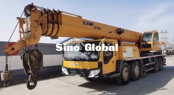 a segunda mão XCMG transporta a altura de levantamento QY70K-I de Ton Capacity 60m do guindaste 70