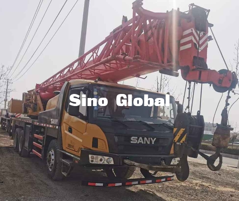 Lorry Crane usado STC200C5, velocidade de Sany 20 Ton Truck Crane 80km/H
