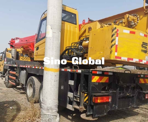 Lorry Crane usado STC200C5, velocidade de Sany 20 Ton Truck Crane 80km/H