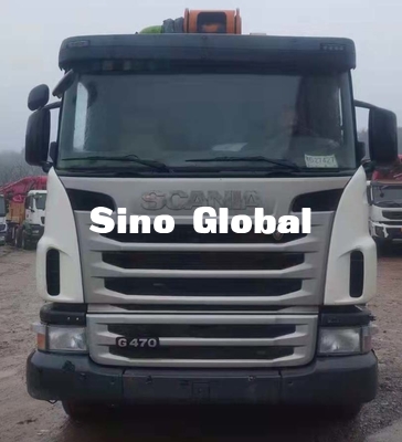 Caminhão de Zoomlion 63M Used Concrete Pump com o chassi de Scania com modelo 2013