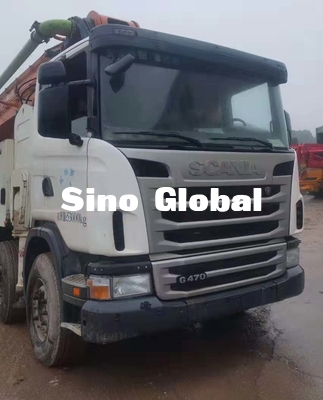Caminhão de Zoomlion 63M Used Concrete Pump com o chassi de Scania com modelo 2013