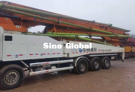 Caminhão de Zoomlion 63M Used Concrete Pump com o chassi de Scania com modelo 2013