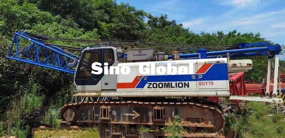 Modelo QUY70 61 Ton Weight de 70 toneladas usado tipo do guindaste de esteira rolante de Zoomlion