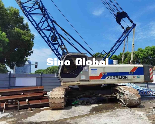 Modelo QUY70 61 Ton Weight de 70 toneladas usado tipo do guindaste de esteira rolante de Zoomlion