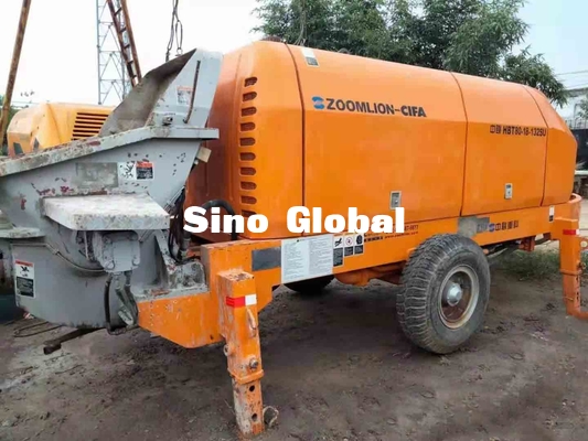 O reboque concreto usado elétrico bombeia a capacidade do funil de Zoomlion 600L