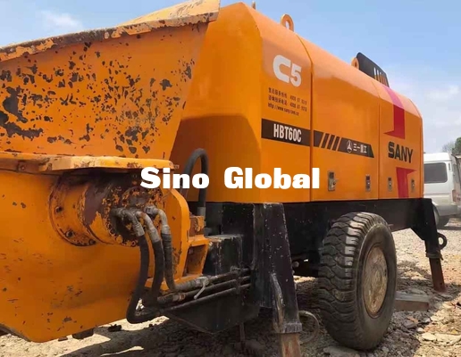 Poder avaliado concreto usado elétrico de Sany HBT6013 90KW da bomba do reboque