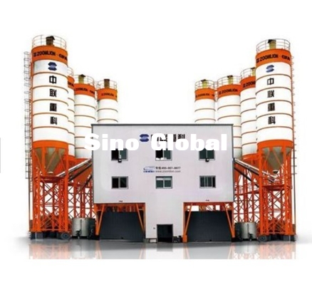 Capacidade de tratamento por lotes concreta do poder 180 M3/H da planta 205KW de Zoomlion HZS180