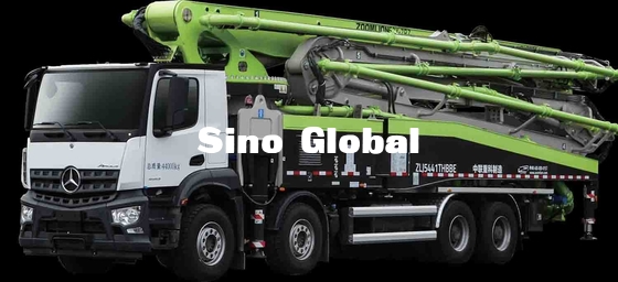 O caminhão de Zoomlion montou as bombas 63X-7RZ com Benz Chassis